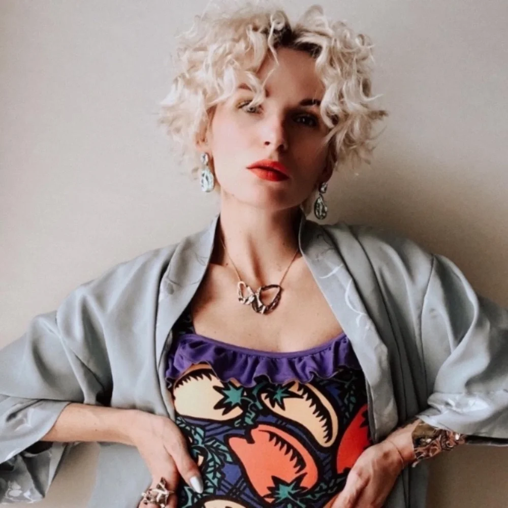 ALEXIS BITTAR • Retro Gold Collection Molten Liquid Crumpled Link Necklace